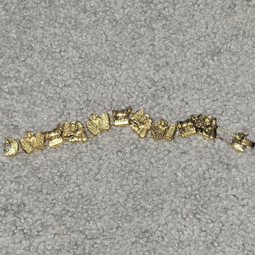 Gold Charm Bracelet